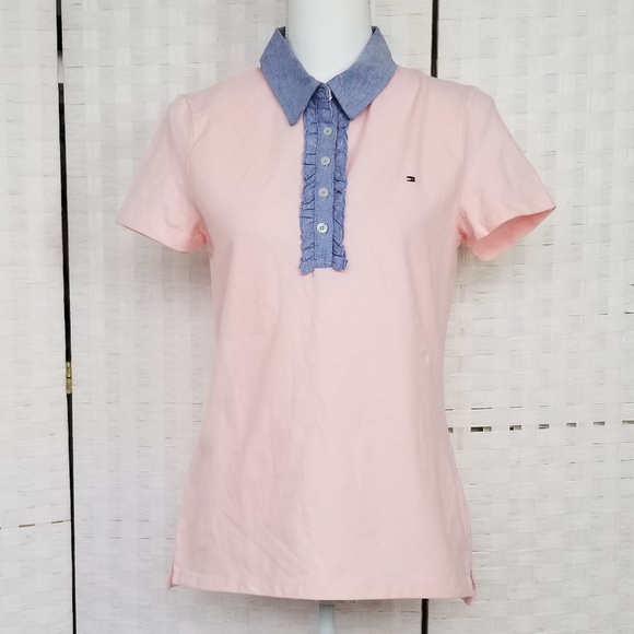 TOMMY HILFIGER Collar Polo Shirt (M) - Picture 1 of 4